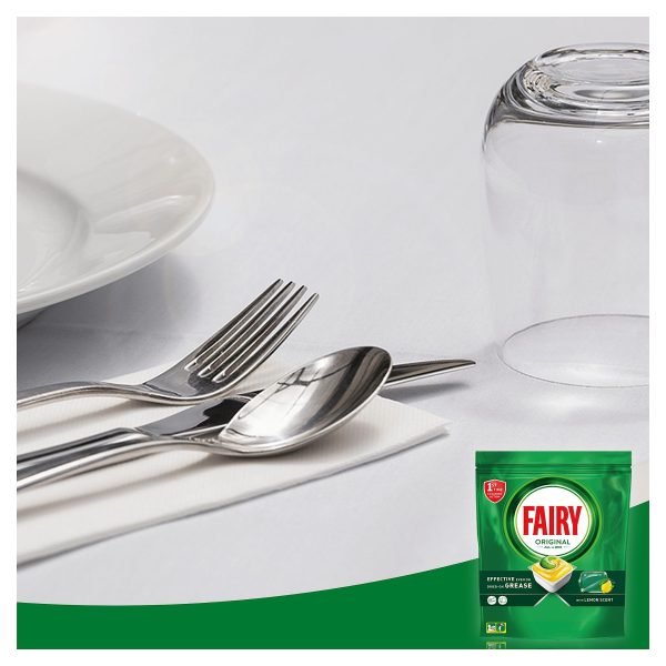 Fairy Original Todo En Uno - 22 Cápsulas de Lavavajillas, Elimina Grasa Reseca, Aroma Limpio y Fresco Embalaje Deteriorado Online Hot Sale